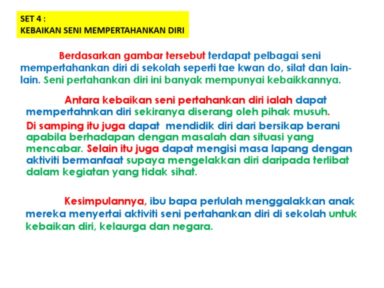 Set 4 Kebaikan Seni Mempertahankan Diri Pdf