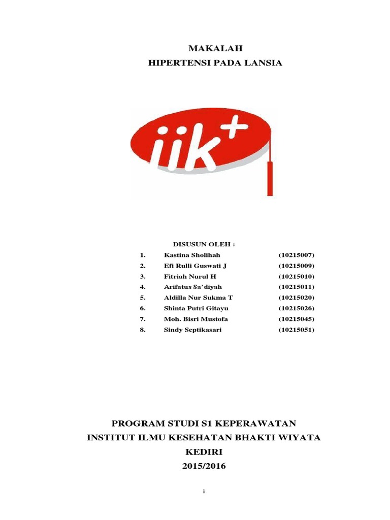Makalah Hipertensi Pada Lansia Pdf Contoh Makalah