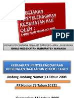 Materi Kebijakan Pelayanan Haji Kesehatan