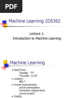 Machine Learning 2D5362