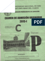 EXAMEN DE ADMISION ORDINARIO 2015-I - Grupo C PDF