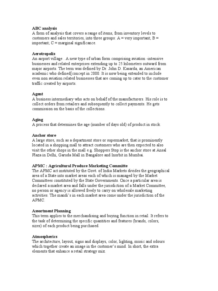 Retail intelligence overview