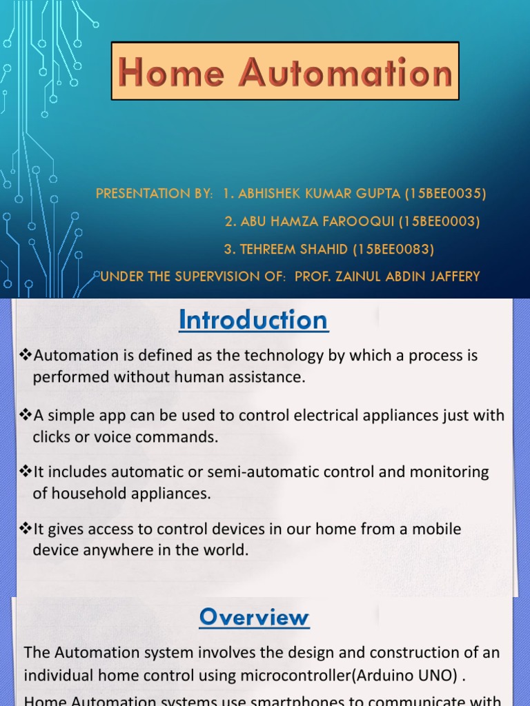 Home Automation System | PDF | Arduino | Manufactured Goods