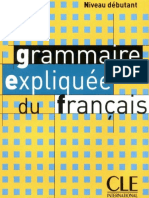 CLE Grammaire Expliquee Du Francais PDF