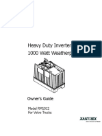 Heavy Duty Inverter/Charger 1000 Watt Weatherproof: Owner's Guide