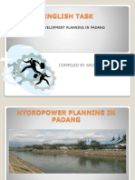 English Task: Hydropower Development Planning in Padang