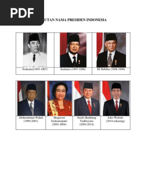 Urutan Nama Presiden Indonesia Pdf