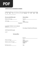 T.R Form No 1 | PDF