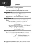 Rational Functions: Asymptotes