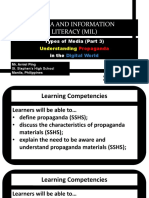 Media and Information Literacy (Mil) : Types of Media (Part 3) in The