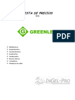 Lista de Precios Green Lee 2016