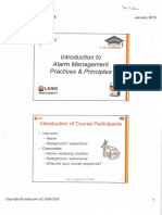 Introduction to Alarm Management Practices Principles Course