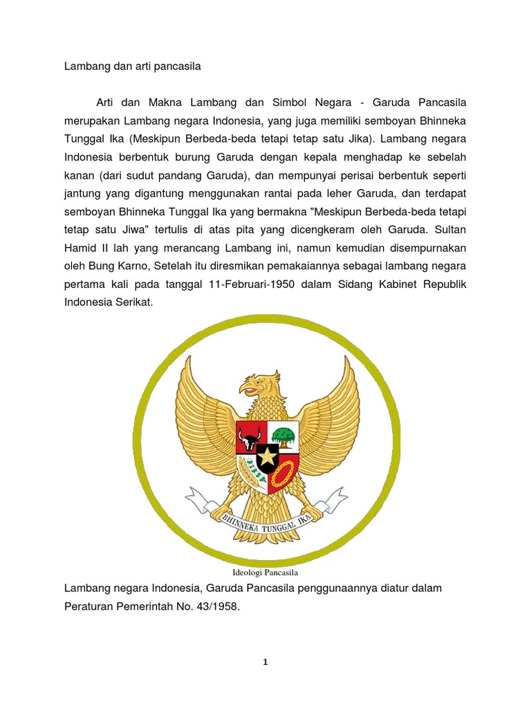 Gambar Lambang Pancasila Padi Dan Kapas LIRIK LAGU