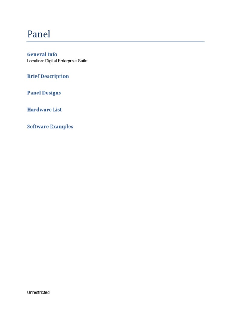 Digital Enterprise Suite Panel Overview | PDF | Games & Activities ...