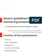 Guidelines Document For Final Year Project Monitoring - Best Practices