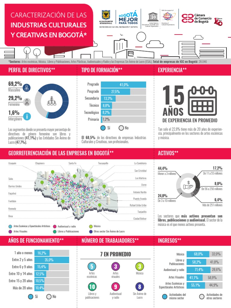 Infografía de Caracterización de Las Industrias Creativas y Culturales ...