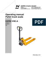Operating Manual Pallet Truck Scale: Kern Vhe-A