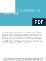 La Teoría Psicogenetica de Jean Piaget