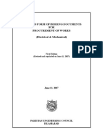 Standard Form of Bidding Documents (E&m)
