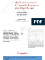 Decreased ATP Production and Myocardial Contractile Reserve in