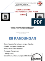 Kuliah 13 Pemakanan Untuk Diabetes