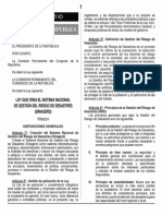 Ley Nº 29664 Ley que crea el Sistema Nacional de Gestión del Riesgo de Desastres (SINAGERD).pdf