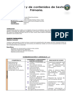 Dosificación Anual de Sexto Primaria 2016