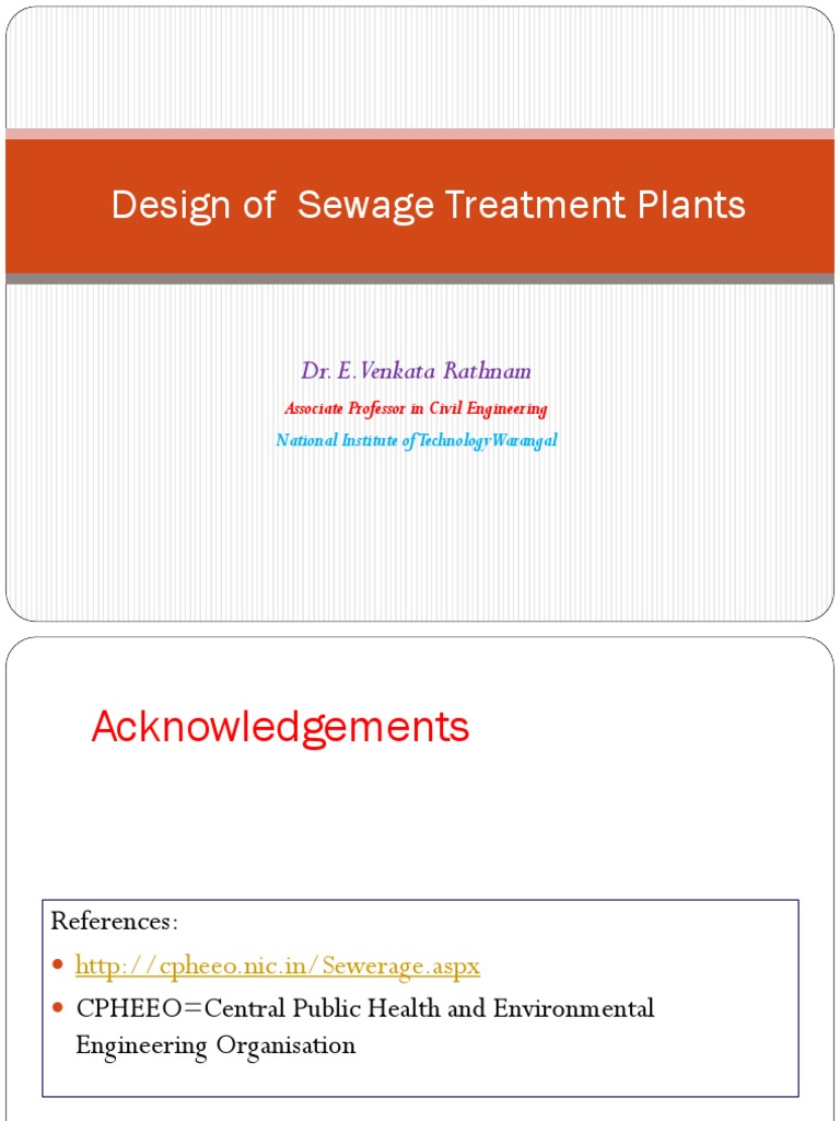 Sewage Treatment Plant Design Overview | PDF | Sewage Treatment ...