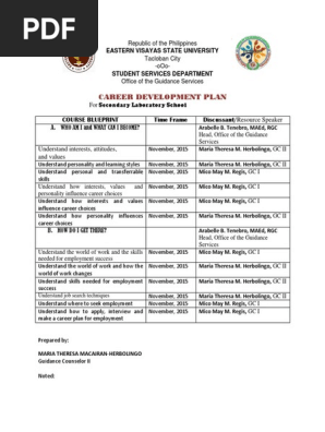 CAREER DEVELOPMENT PLAN