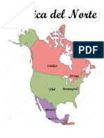 ,america Del Norte, Mapa