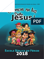 Igreja Metodista EBF 2018 guia luz crianças