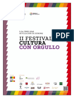 Dossier II Festival Cultura Con Orgullo 2018