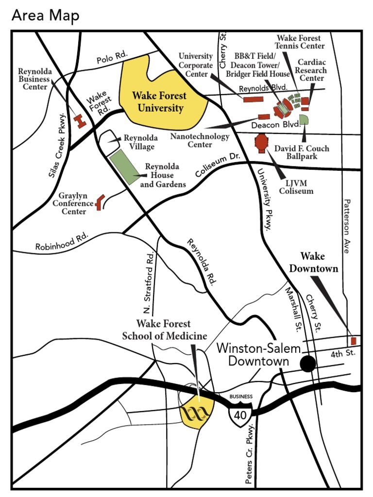 Wake Forest University Area Map | PDF