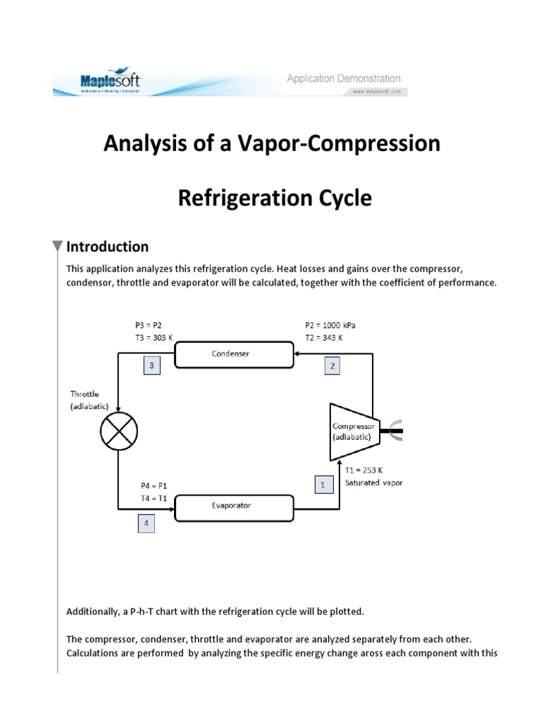 analysis of a refrigeration cycle with coolprop.pdf Refrigeration Energy Technology Free