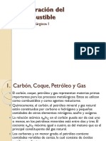 Preparación de combustibles para procesos pirometalúrgicos