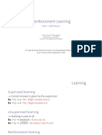 Reinforcement Learning: Part I - Definitions