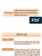Reliability of The Pronator Quadratus Fat Pad Sign