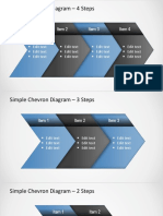 Simple Chevron Diagram - 4 Steps: Item 1 Item 2 Item 2 Item 3 Item 4