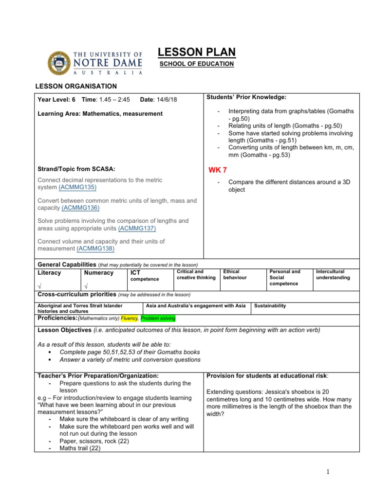 Measurement wk8 | PDF | Measurement | Teachers