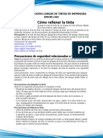 Manual de Proceso Cargue de Tintas de Impresora Epson l565