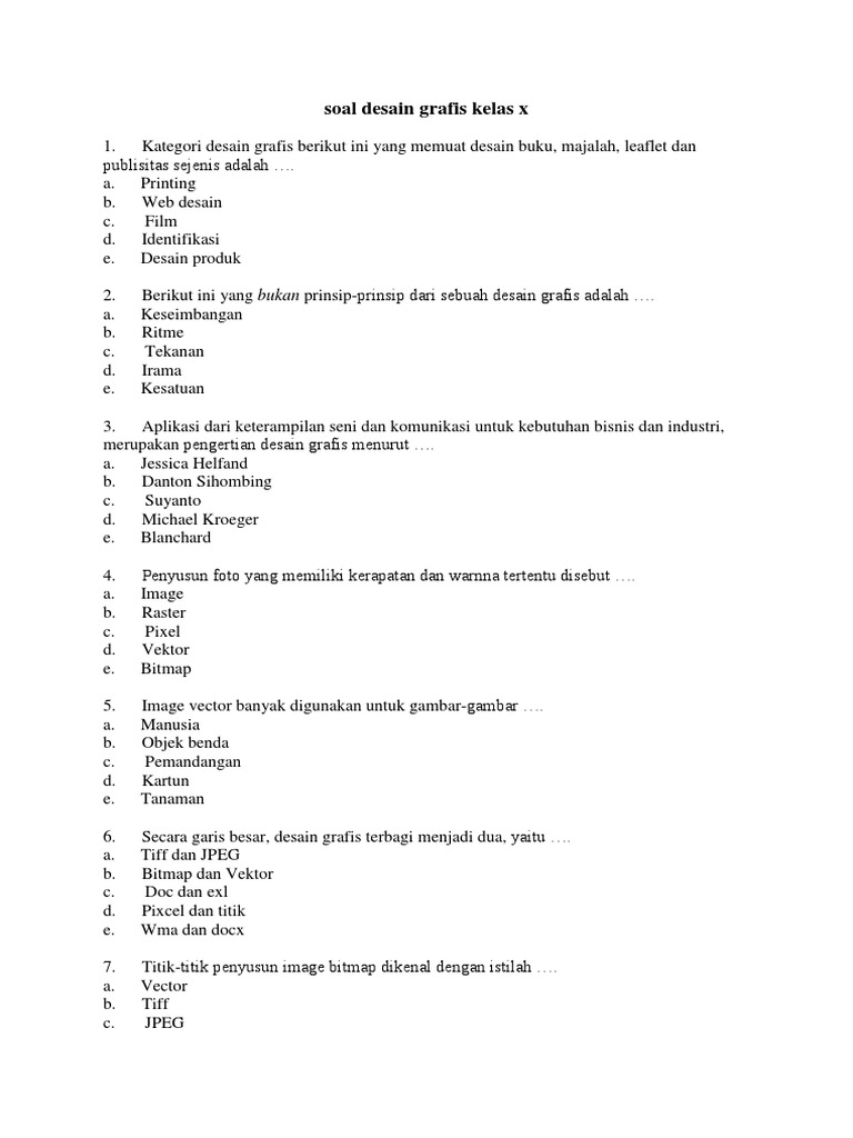 Titik Penyusun Image Bitmap Dikenal Dengan Istilah Masnurul