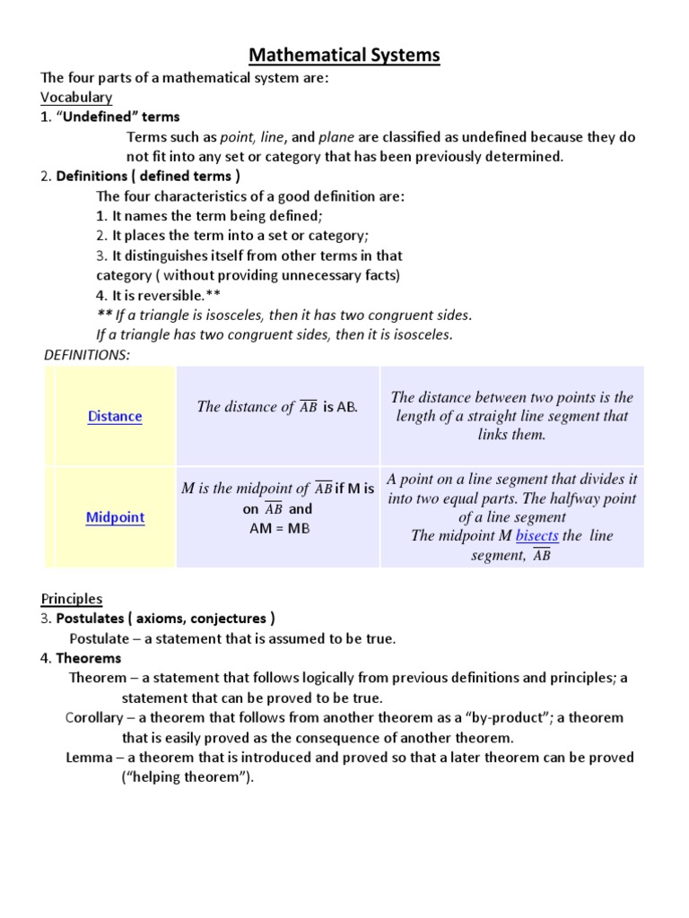 Components of Mathematical Systems | PDF | Theorem | Triangle