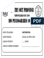 LJK Try Out Provinsi