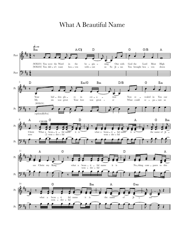 What A Beautiful Name | PDF