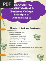 Chapter 1 - Cash and Receivables