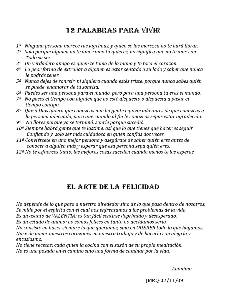 12 Claves para una Vida Plena | PDF | Cocina, comidas y vino | Estilo ...