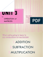 3.2 Operation Matrices