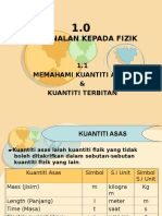 1.0 Pengenalan Kepada Fizik