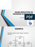 Gauss Reduction or Gaussian Elimination Method: Caesar Rico S. Acanto, REE, Meng'g