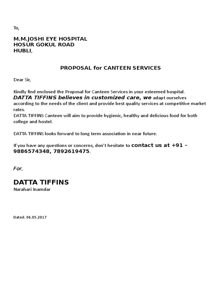 canteen-proposal-datta-tiffins-pdf-kitchen-tableware